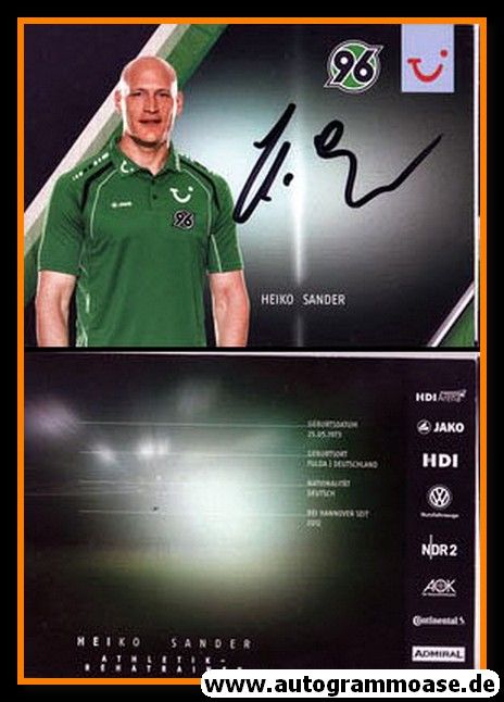 Autogramm Fussball | Hannover 96 | 2013 | Heiko SANDER