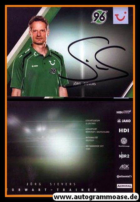 Autogramm Fussball | Hannover 96 | 2013 | Jörg SIEVERS
