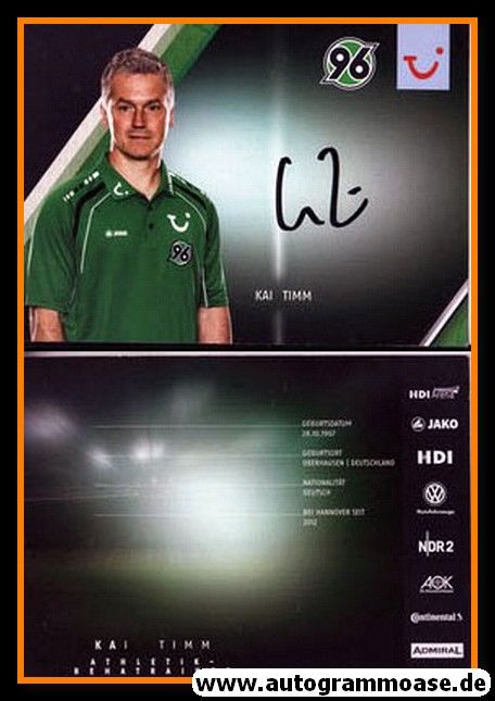 Autogramm Fussball | Hannover 96 | 2013 | Kai TIMM