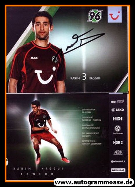 Autogramm Fussball | Hannover 96 | 2013 | Karim HAGGUI