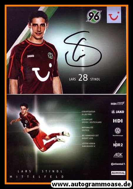 Autogramm Fussball | Hannover 96 | 2013 | Lars STINDL