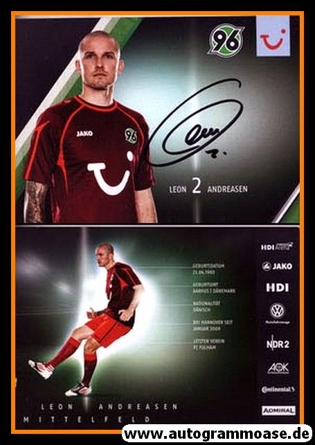 Autogramm Fussball | Hannover 96 | 2013 | Leon ANDREASEN