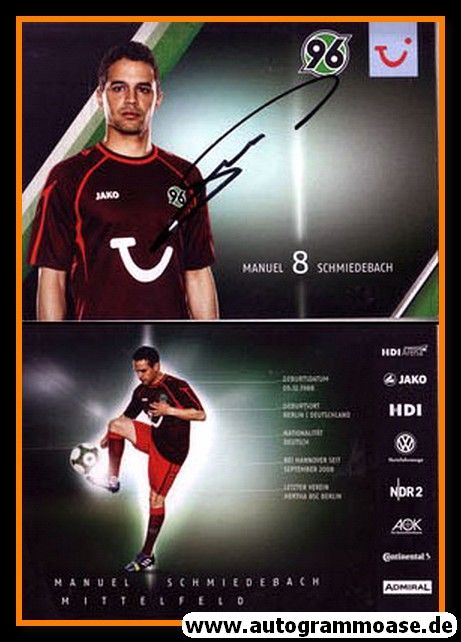 Autogramm Fussball | Hannover 96 | 2013 | Manuel SCHMIEDEBACH
