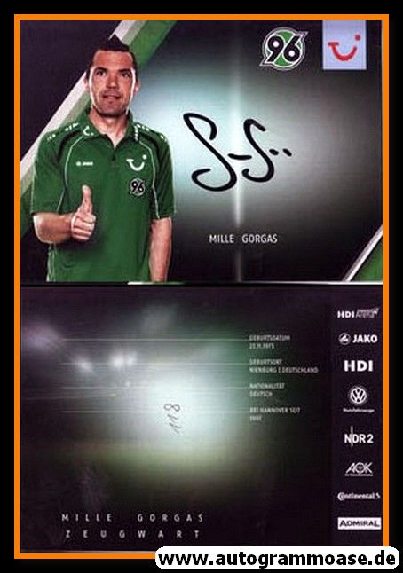 Autogramm Fussball | Hannover 96 | 2013 | Mille GORGAS