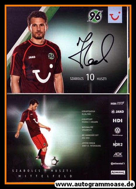 Autogramm Fussball | Hannover 96 | 2013 | Szabolcs HUSZTI