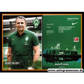 Autogramm Fussball | SV Werder Bremen | 2011 | Klaus ALLOFS
