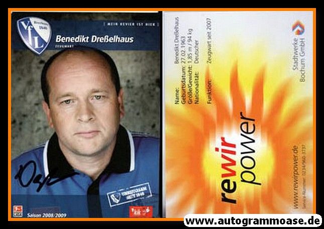 Autogramm Fussball | VfL Bochum | 2008 | Benedikt DRESSELHAUS