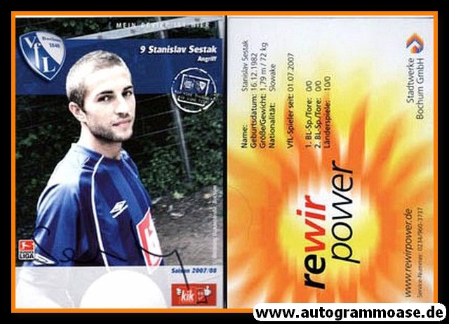 Autogramm Fussball | VfL Bochum | 2007 | Stanislav SESTAK