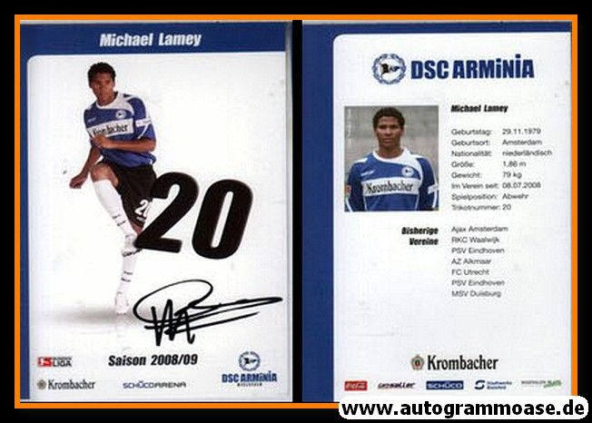 Autogramm Fussball | DSC Arminia Bielefeld | 2008 | Michael LAMEY