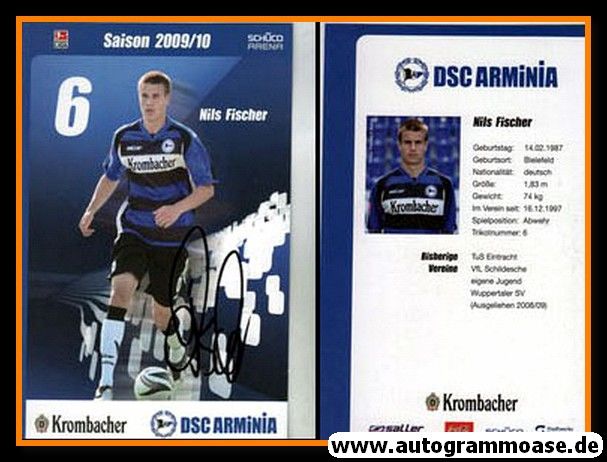 Autogramm Fussball | DSC Arminia Bielefeld | 2009 | Nils FISCHER