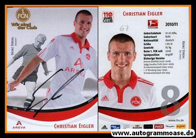 Autogramm Fussball | 1. FC Nürnberg | 2010 | Christian EIGLER