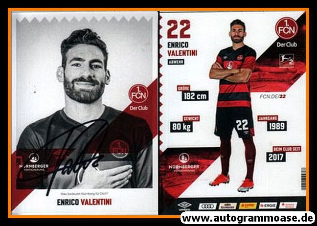Autogramm Fussball | 1. FC Nürnberg | 2020 | Enrico VALENTINI