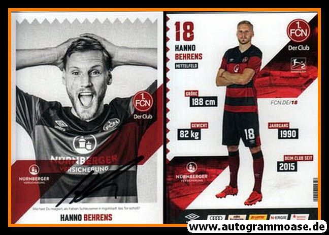 Autogramm Fussball | 1. FC Nürnberg | 2020 | Hanno BEHRENS