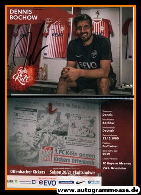 Autogramm Fussball | Kickers Offenbach | 2020 | Dennis BOCHOW