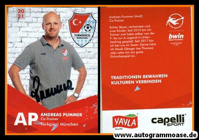 Autogramm Fussball | Türkgücü München | 2020 | Andreas PUMMER