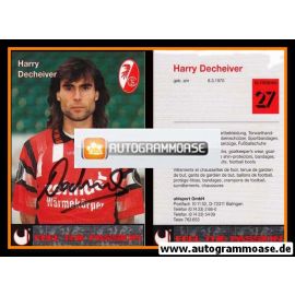 Autogramm Fussball | SC Freiburg | 1995 | Harry DECHEIVER