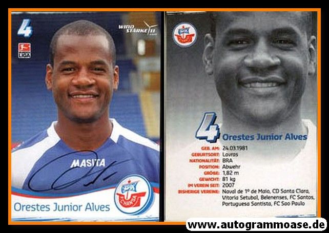 Autogramm Fussball | Hansa Rostock | 2009 | Orestes JUNIOR ALVES