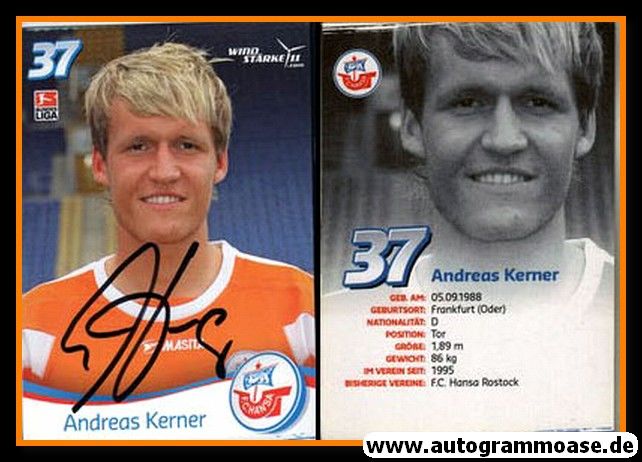 Autogramm Fussball | Hansa Rostock | 2009 | Andreas KERNER