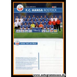 Mannschaftskarte Fussball | Hansa Rostock | 2009