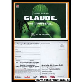 Autogramm Fussball | VfL Wolfsburg | 2002 | Hans SARPEI (Sonderkarte Glaube)