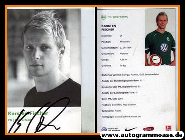 Autogramm Fussball | VfL Wolfsburg | 2004 | Karsten FISCHER