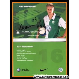 Autogramm Fussball | VfL Wolfsburg | 2007-2 | Juri NEUMANN
