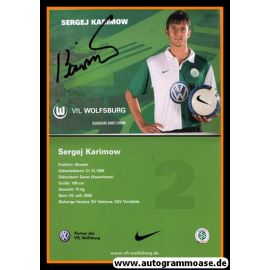 Autogramm Fussball | VfL Wolfsburg | 2007-2 | Sergej KARIMOW