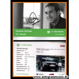 Autogramm Fussball | VfL Wolfsburg | 2005 | Facundo QUIROGA
