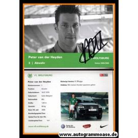 Autogramm Fussball | VfL Wolfsburg | 2005 | Peter VAN DER HEYDEN