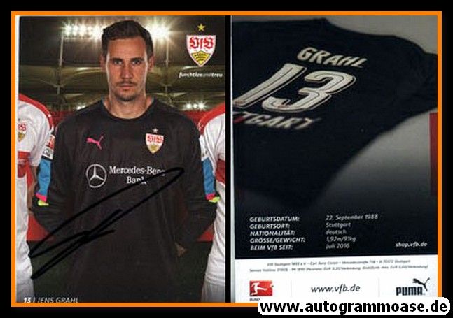 Autogramm Fussball | VfB Stuttgart | 2016 | Jens GRAHL