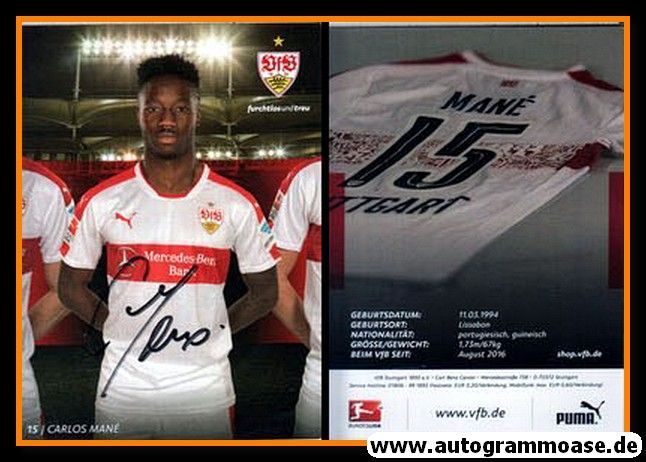 Autogramm Fussball | VfB Stuttgart | 2016 | Carlos MANE