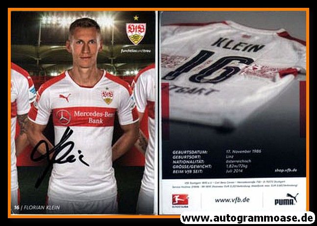 Autogramm Fussball | VfB Stuttgart | 2016 | Florian KLEIN