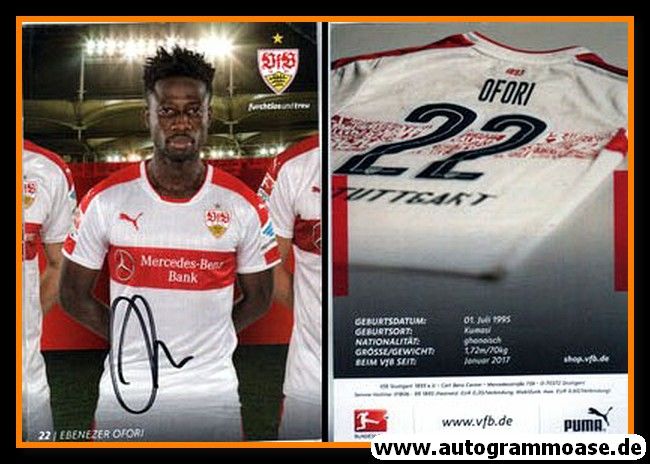 Autogramm Fussball | VfB Stuttgart | 2016 | Ebenezer OFORI
