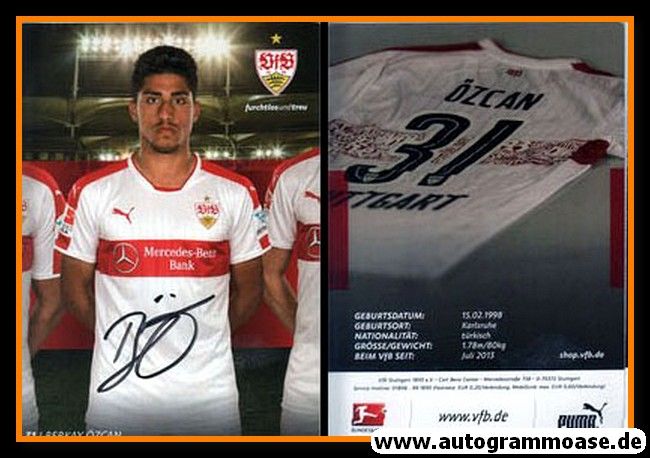 Autogramm Fussball | VfB Stuttgart | 2016 | Berkay ÖZCAN