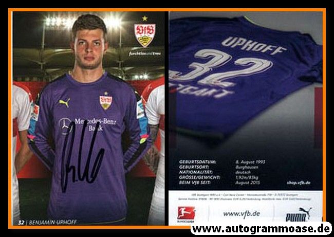 Autogramm Fussball | VfB Stuttgart | 2016 | Benjamin UPHOFF