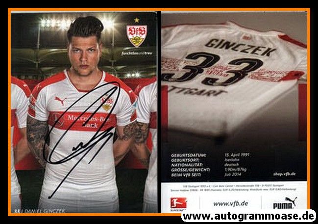 Autogramm Fussball | VfB Stuttgart | 2016 | Daniel GINCZEK