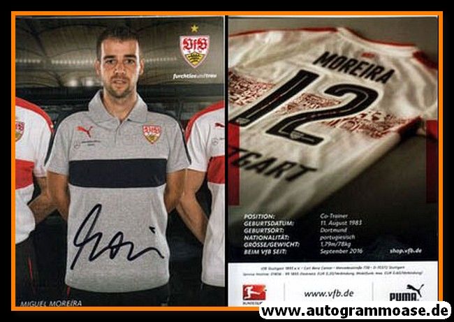 Autogramm Fussball | VfB Stuttgart | 2016 | Miguel MOREIRA