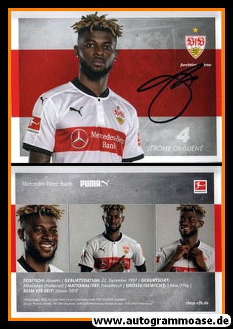 Autogramm Fussball | VfB Stuttgart | 2017 | Jerome ONGUENE