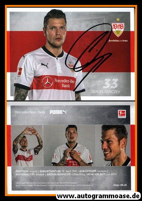 Autogramm Fussball | VfB Stuttgart | 2017 | Daniel GINCZEK