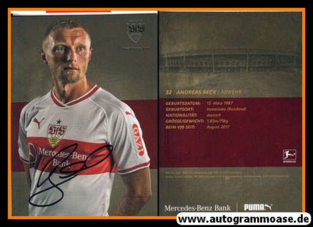 Autogramm Fussball | VfB Stuttgart | 2018 | Andreas BECK