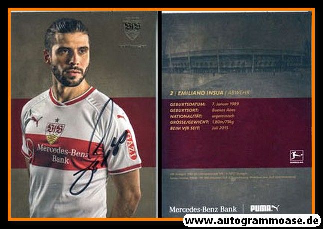 Autogramm Fussball | VfB Stuttgart | 2018 | Emiliano INSUA
