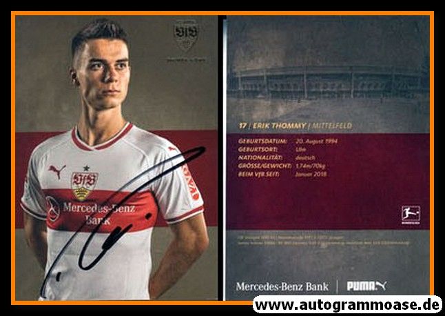 Autogramm Fussball | VfB Stuttgart | 2018 | Erik THOMMY