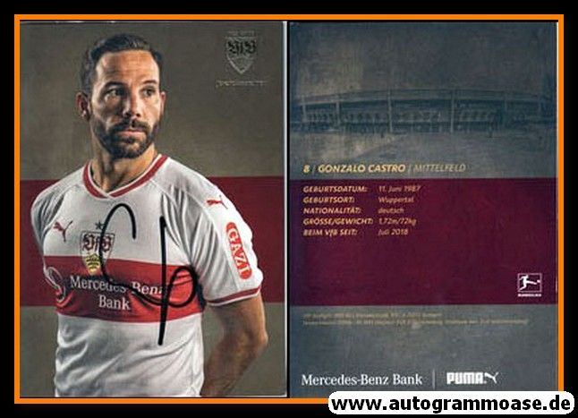 Autogramm Fussball | VfB Stuttgart | 2018 | Gonzalo CASTRO