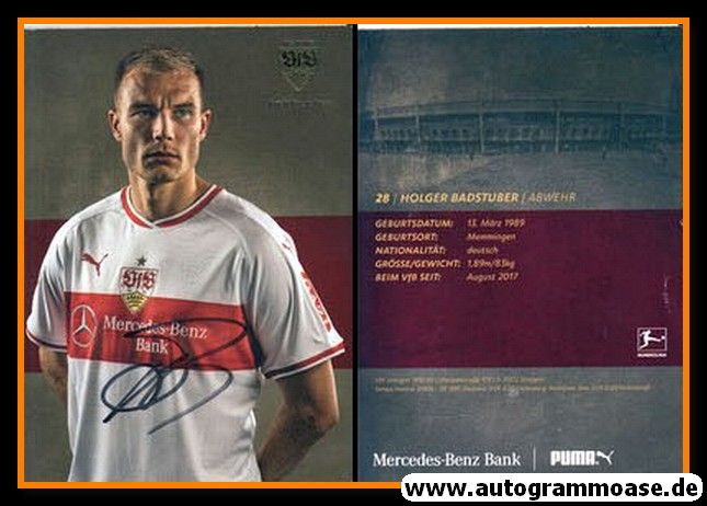 Autogramm Fussball | VfB Stuttgart | 2018 | Holger BADSTUBER