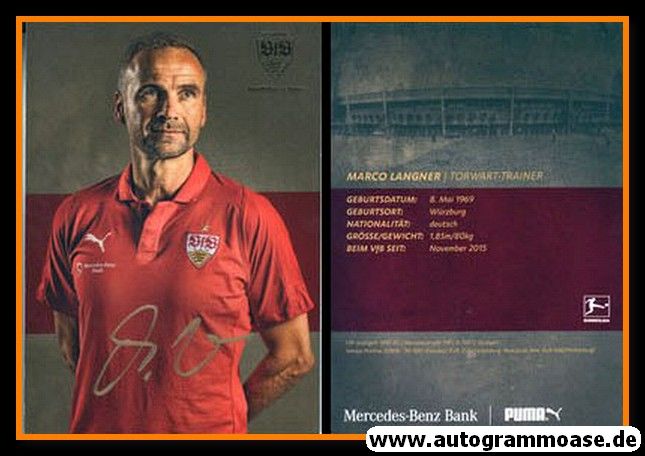 Autogramm Fussball | VfB Stuttgart | 2018 | Marco LANGNER