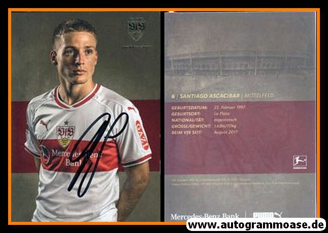 Autogramm Fussball | VfB Stuttgart | 2018 | Santiago ASCACIBAR