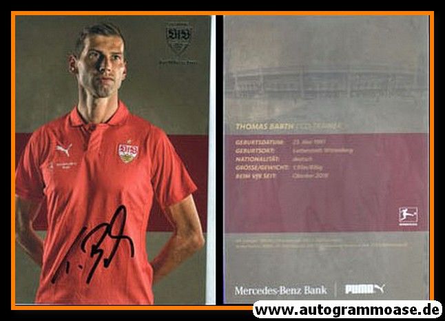 Autogramm Fussball | VfB Stuttgart | 2018 | Thomas BARTH