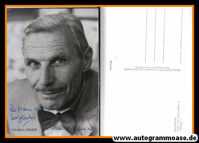 Autogramm Schauspieler | Thomas REINER | 1980er (Portrait SW Rüdel) Jehle