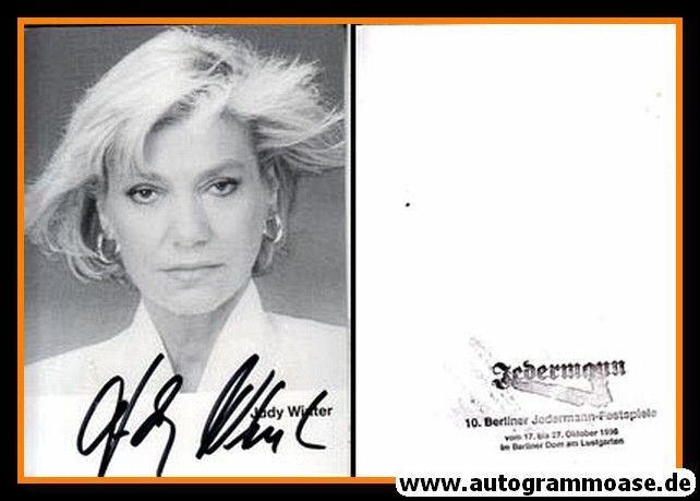 Autogramm Schauspieler | Judy WINTER | 1990er (Portrait SW) 2