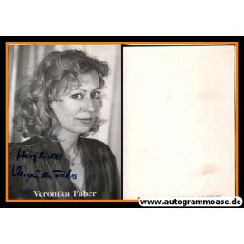 Autogramm Schauspieler | Veronika FABER | 1980er (Portrait SW) Simon